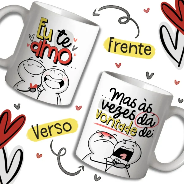 Designs Prontos para Canecas de Namorados em JPG - Imagem 5