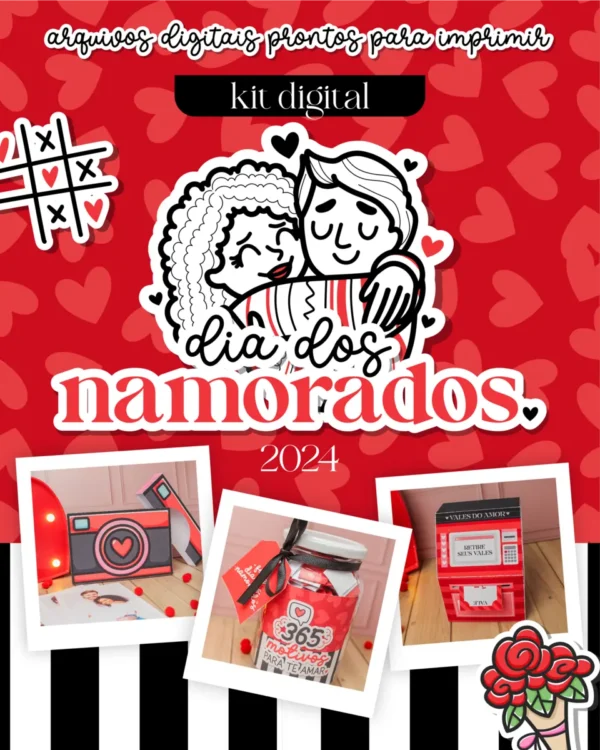 Presenteie com Criatividade: Kit Papelaria Dia dos Namorados - Imagem 3