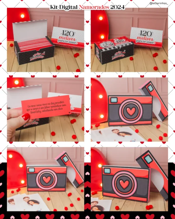 Presenteie com Criatividade: Kit Papelaria Dia dos Namorados - Imagem 2