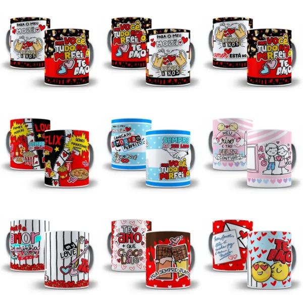 Arquivo JPG: Arte Personalizada para Caneca de Namorados - Imagem 10
