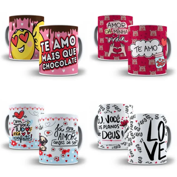 Arquivo JPG: Arte Personalizada para Caneca de Namorados - Imagem 8