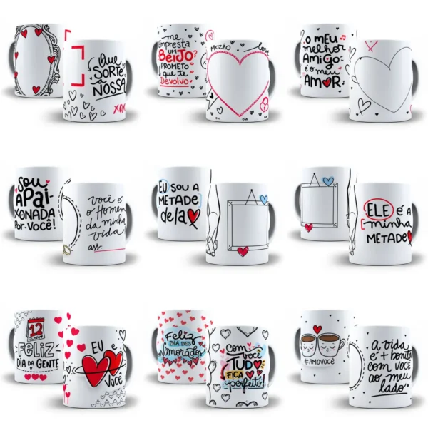 Arquivo JPG: Arte Personalizada para Caneca de Namorados - Imagem 3