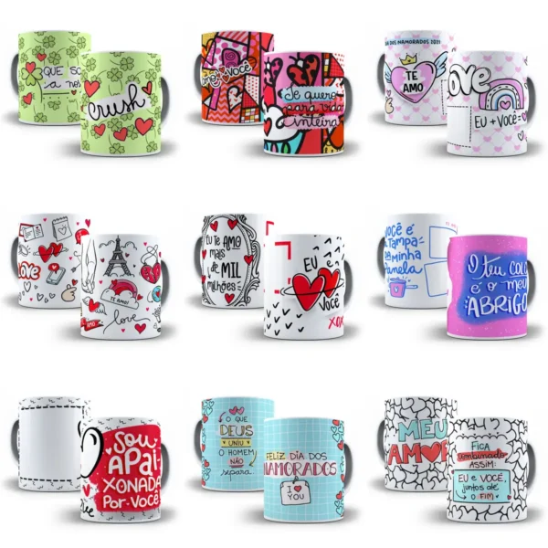 Arquivo JPG: Arte Personalizada para Caneca de Namorados - Imagem 6