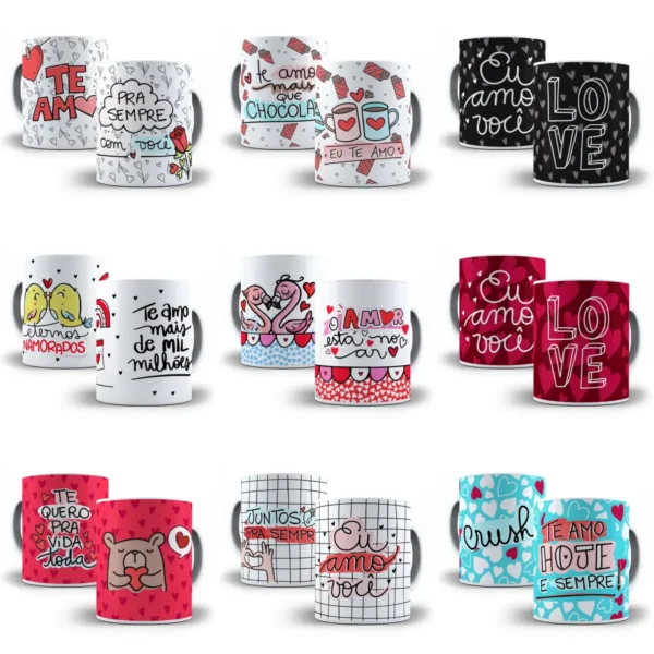 Arquivo JPG: Arte Personalizada para Caneca de Namorados - Imagem 4