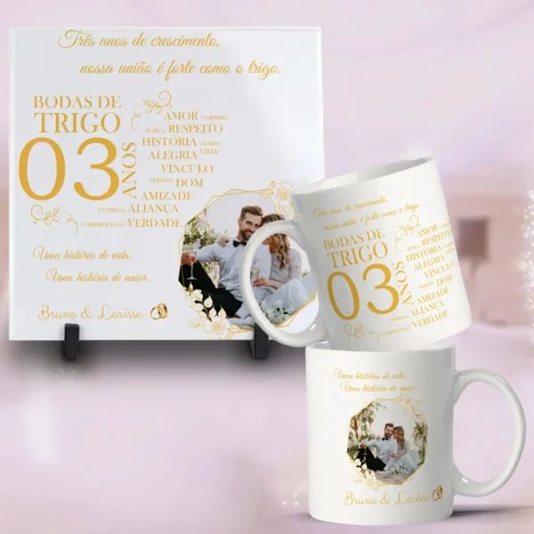 Celebre as Bodas com Canecas Personalizadas - Kit Digital - Imagem 3