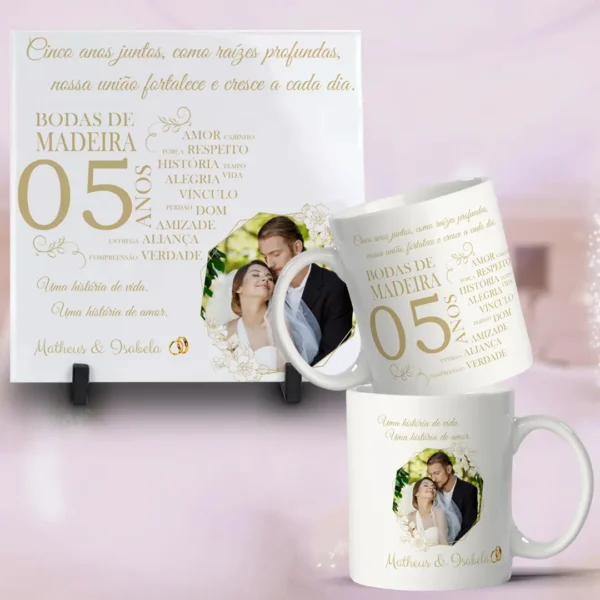 Celebre as Bodas com Canecas Personalizadas - Kit Digital - Imagem 5