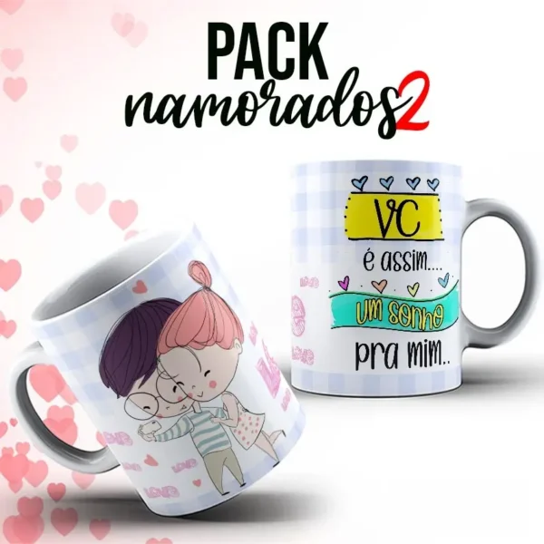Presentes Personalizados: Arte para Canecas de Namorados - Imagem 3