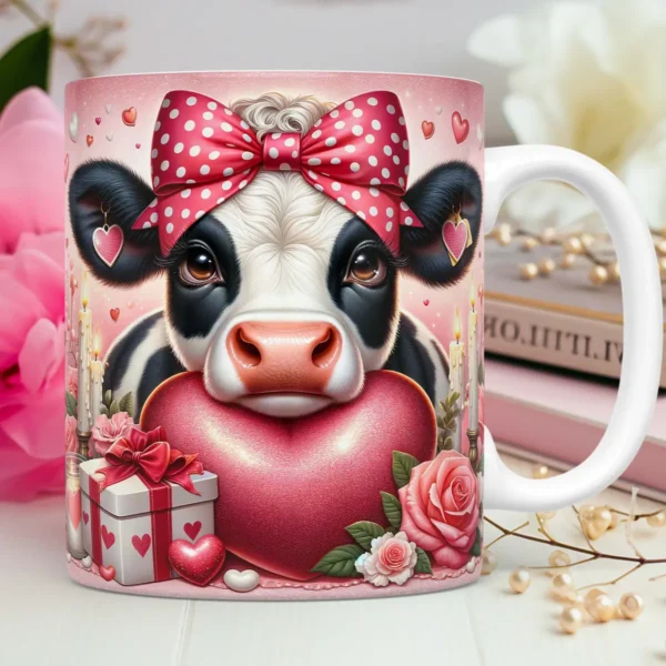 Estampas Criativas para Canecas de Namorados - Pets em 3D - Imagem 8