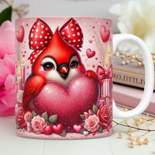 Estampas Criativas para Canecas de Namorados - Pets em 3D - Imagem 4