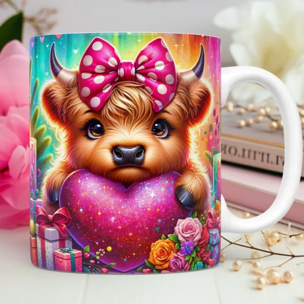 Artes PNG para Sublimação de Canecas - Dia dos Namorados Vaquinhas Love - Imagem 5