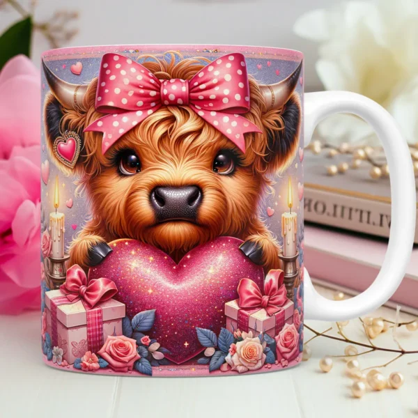 Artes PNG para Sublimação de Canecas - Dia dos Namorados Vaquinhas Love - Imagem 7