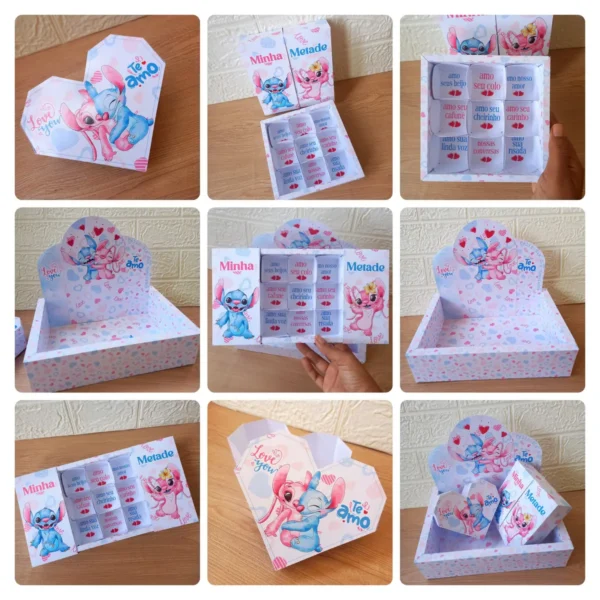 Dia dos Namorados Stitch - Kit Caixinhas Especiais em PDF - Imagem 3