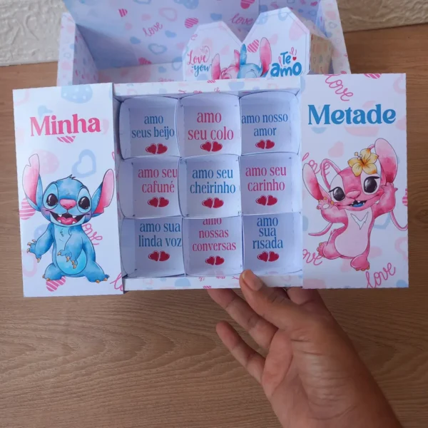 Dia dos Namorados Stitch - Kit Caixinhas Especiais em PDF - Imagem 6