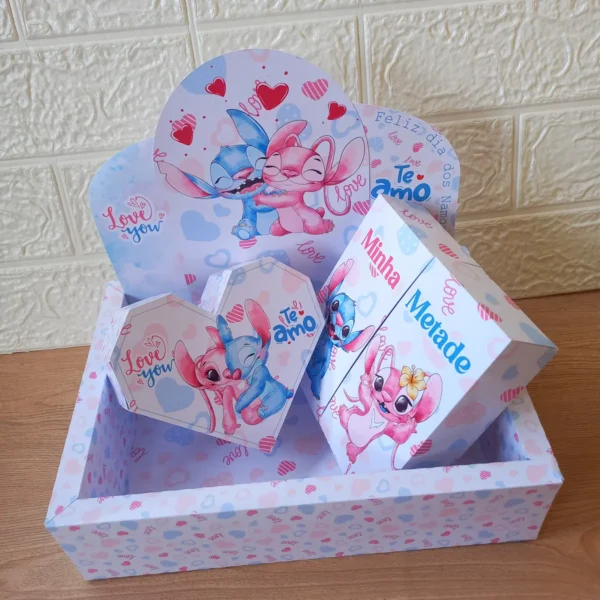 Dia dos Namorados Stitch - Kit Caixinhas Especiais em PDF - Imagem 5