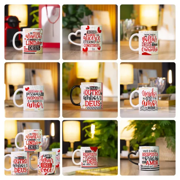 PNGs para Canecas e Azulejos: Amor e Romance no Ar - Imagem 2