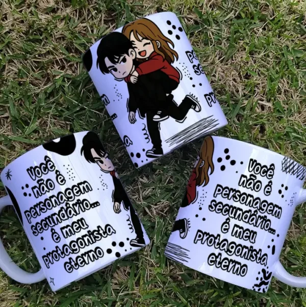 Conjunto de Arte para Sublimação em Canecas - Love Dorama - Imagem 5