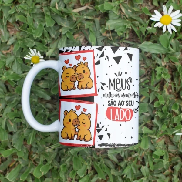 Kit para Sublimação de Canecas - Tema Capivara Amorosa - Imagem 5
