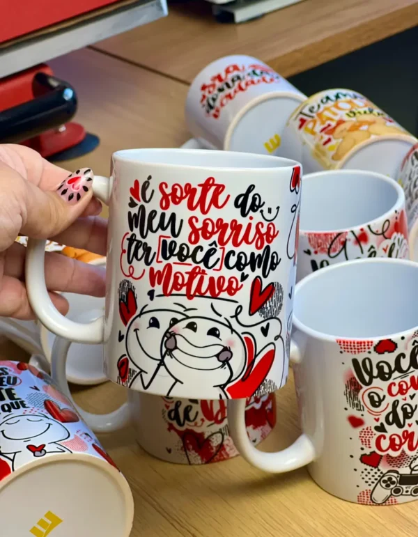 Dia dos Namorados: Pacote de Artes para Sublimação de Canecas - Imagem 2