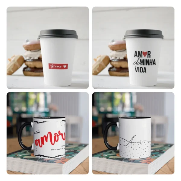 Amor em Canecas: 30 Designs Românticos para Sublimação - Imagem 4
