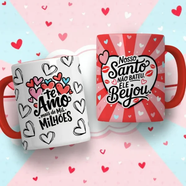 Kit Amor Eterno: 30 Artes para Canecas/Tubolatas em JPG - Imagem 3