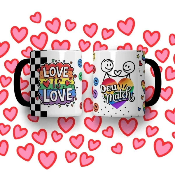 Kit Amor Eterno: 30 Artes para Canecas/Tubolatas em JPG - Imagem 8