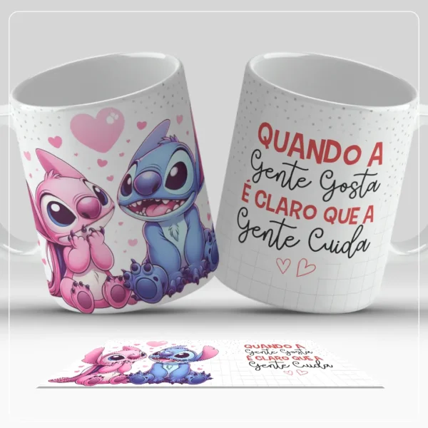 Dia dos Namorados: Artes JPG para Sublimar Canecas de Casal - Imagem 9