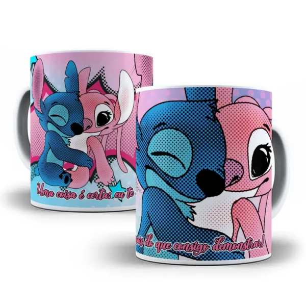 Especial de Dia dos Namorados: 18 Artes Stitch para Canecas - Imagem 6