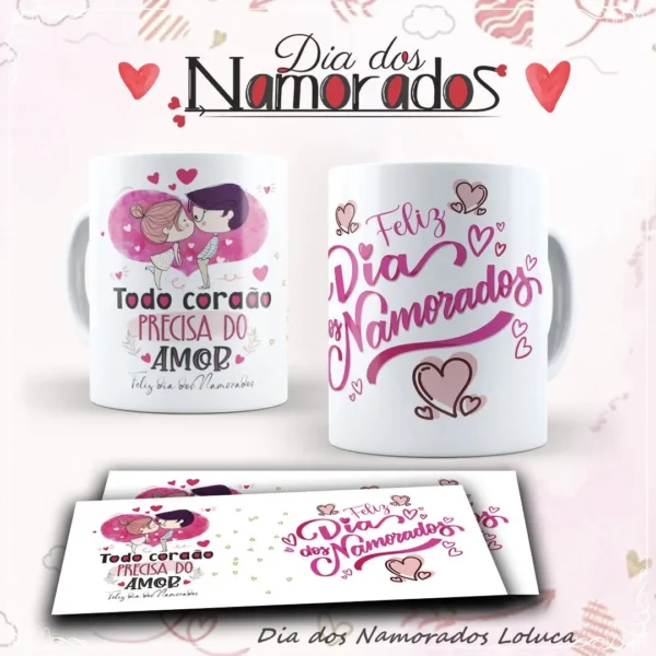 Kit de Sublimação Mickey para Canecas Românticas - Imagem 3