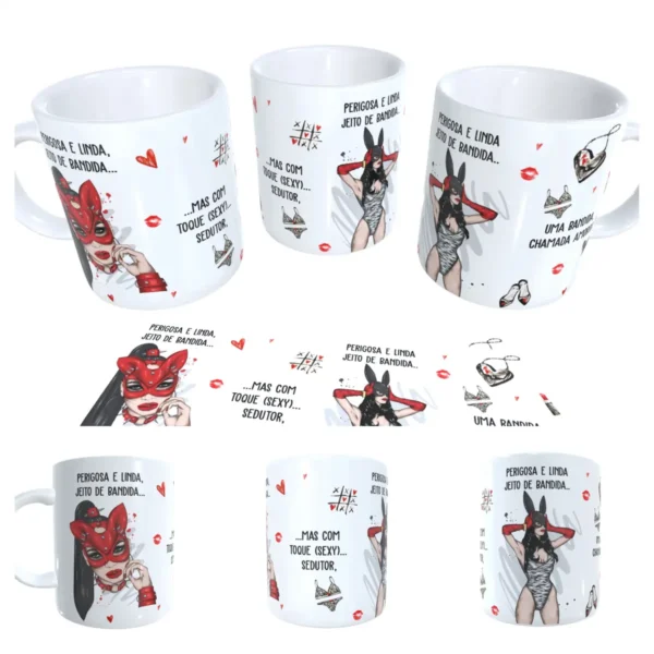 Personalize Canecas - Kit Digital Perigosa e Linda - Imagem 2