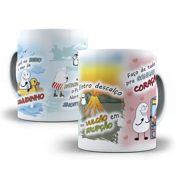 Artes JPG para Canecas de Namorados - Estilo Flork - Imagem 8