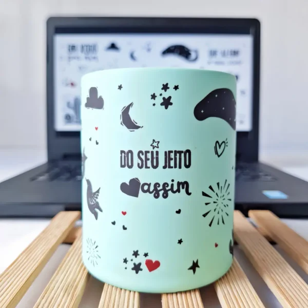 PNG Temático para Caneca "Que Alegra o Meu Viver" - Imagem 2