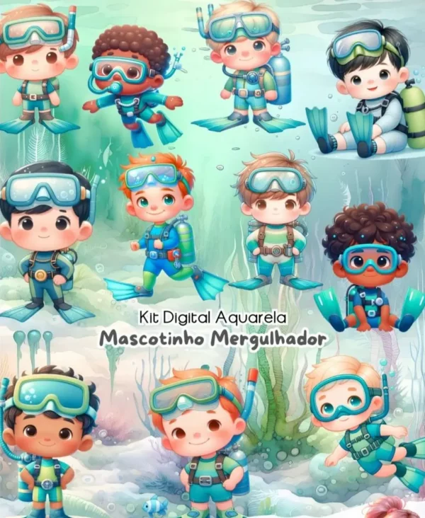 Coleção Exclusiva PNG para Amantes de Mergulho - Imagem 2