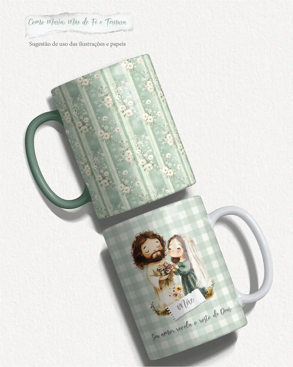 Kit de Arte Maria Mãe de Fé - Tons Aquarelados PNG 7 Kit de Arte Maria Mãe de Fé - Tons Aquarelados PNG - Imagem 7