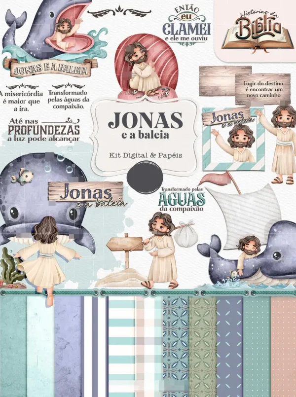 Kit para Sublimação: Daniel, Jonas, Moisés, Heróis Bíblicos - Imagem 3
