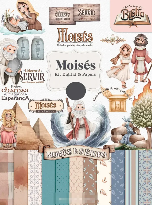 Kit para Sublimação: Daniel, Jonas, Moisés, Heróis Bíblicos - Imagem 4