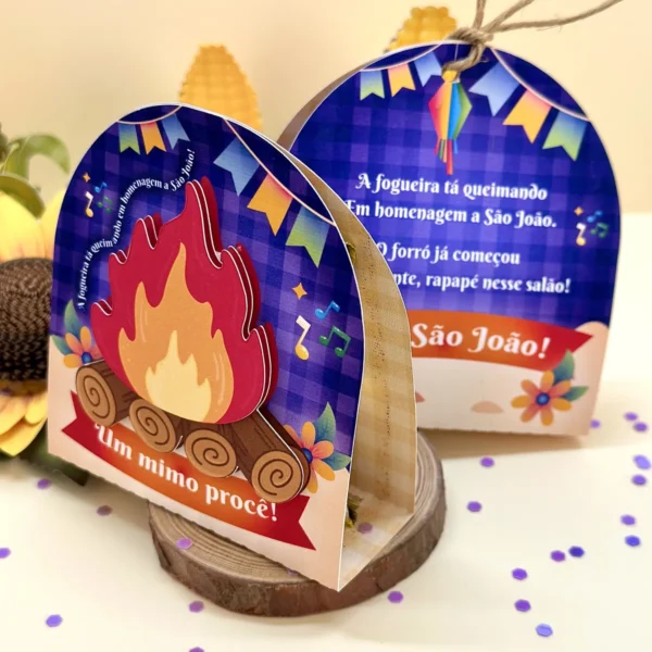 Lembrancinha Festa Junina São João Bombom Paçoca Balinha - Imagem 4
