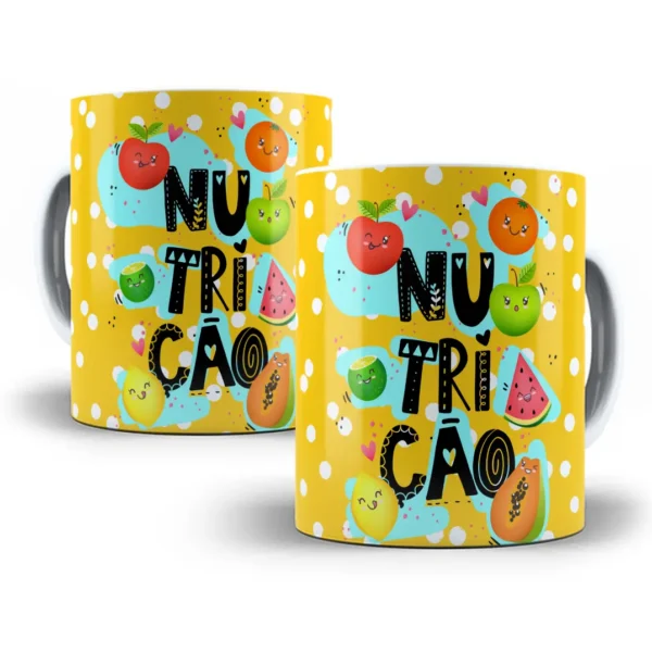 Design Caneca Profissões Nutrição Nutricionista