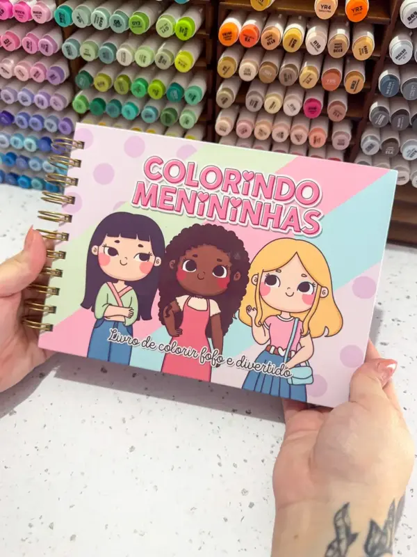 Kit de Colorir Meninescas para Download em PDF - Imagem 7
