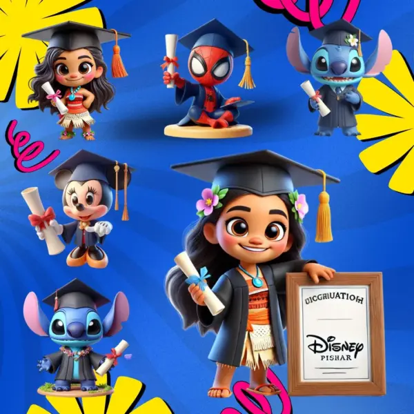 Kit Completo de Personagens Formandos em PNG para Design - Imagem 2