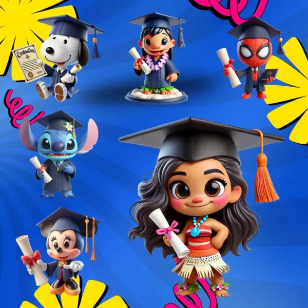 Kit Completo de Personagens Formandos em PNG para Design - Imagem 5