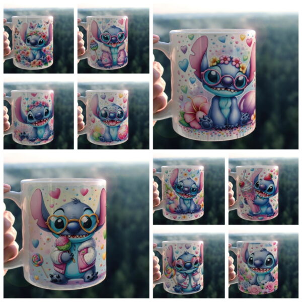 40 Artes Canecas Stitch - Png - Imagem 5