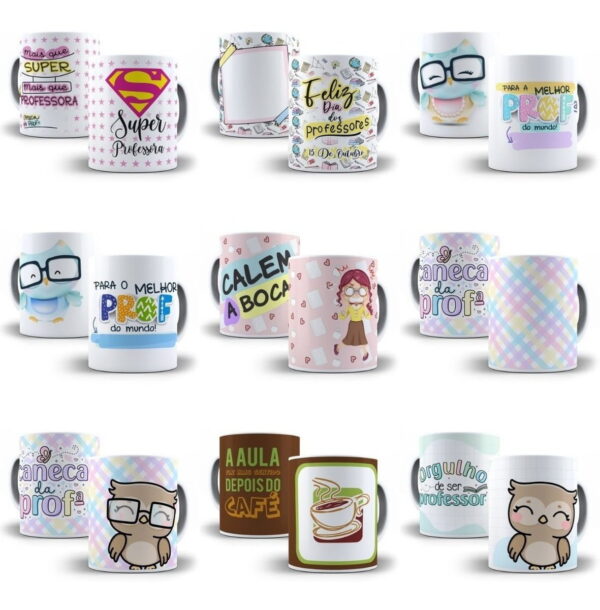 500 Artes Sublimação Caneca Dia Dos Professores Corel E Png