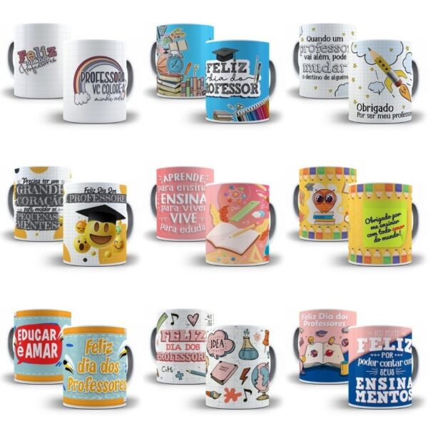500 Artes Sublimação Caneca Dia Dos Professores Corel E Png
