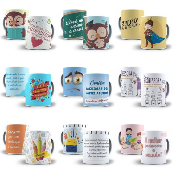 500 Artes Sublimação Caneca Dia Dos Professores Corel E Png