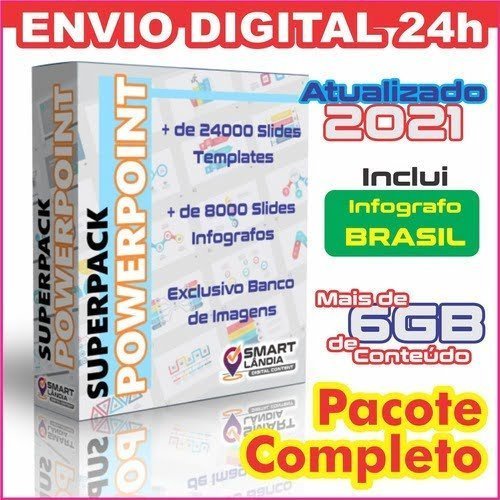 +6gb Slides Apresentações Power Point Gráficos Organogramas