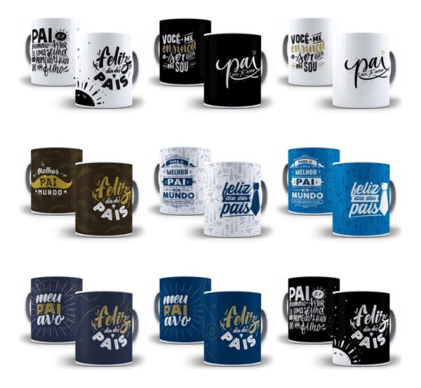 70 Artes Caneca Almofada Frases Dia Dos Pais Sublimação Jpg