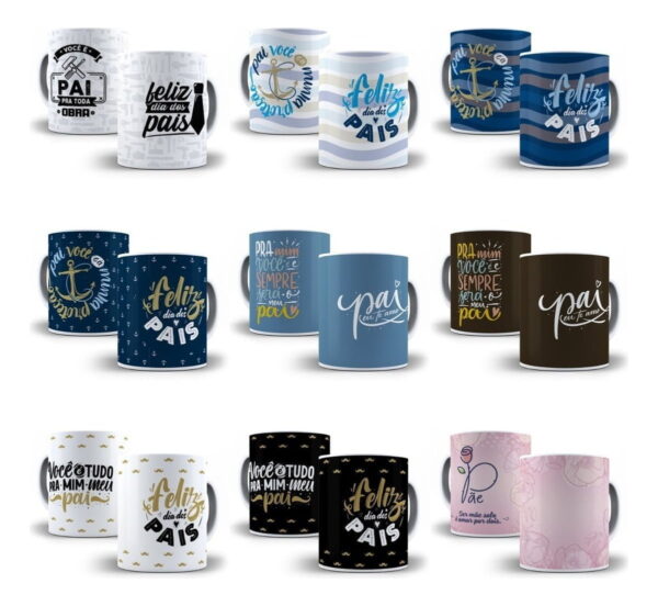 70 Artes Caneca Almofada Frases Dia Dos Pais Sublimação Jpg