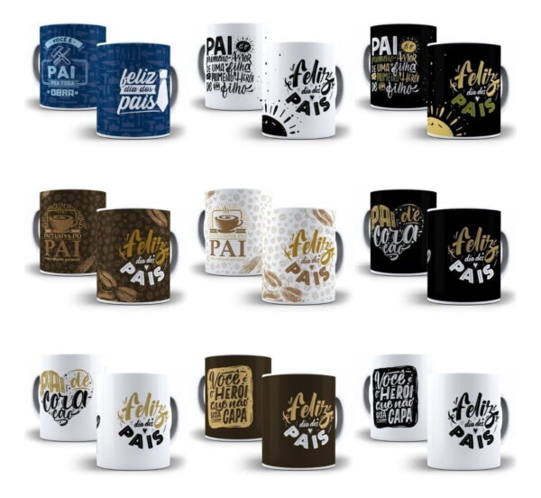70 Artes Caneca Almofada Frases Dia Dos Pais Sublimação Jpg