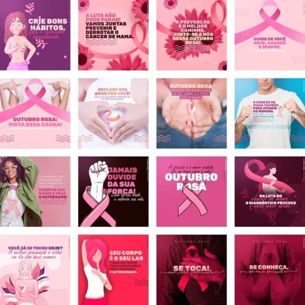 80 Artes Psd Social Media Outubro Rosa Instagram Feed Post
