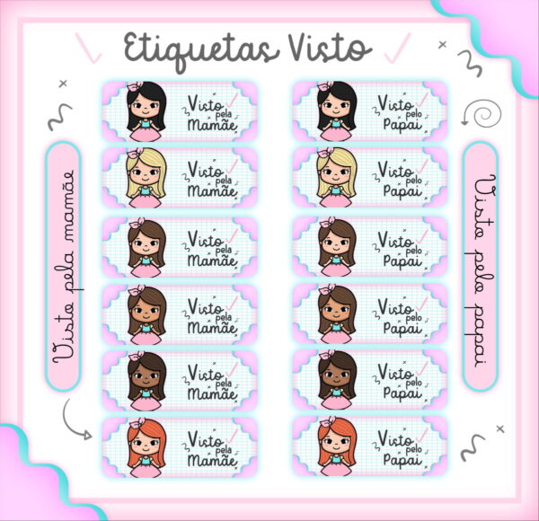 adesivo visto pela mamae e papai arquivo digital visto pela mamae